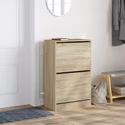 Scarpiera Rovere Sonoma 60x34x96,5 cm in Legno Multistratocod mxl 134793 - Vista aggiuntiva 3