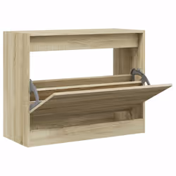 Scarpiera Rovere Sonoma 80x34x63 cm in Legno Multistratocod mxl 110802 - Vista aggiuntiva 2
