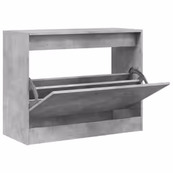 Scarpiera Grigio Cemento 80x34x63 cm in Legno Multistratocod mxl 86819 - Vista aggiuntiva 2