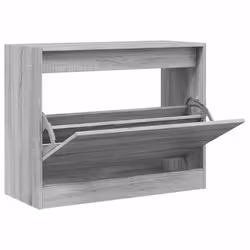 Scarpiera Grigio Sonoma 80x34x63 cm in Legno Multistratocod mxl 134797 - Vista aggiuntiva 2