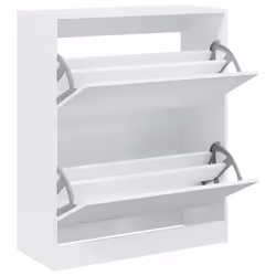 Scarpiera Bianca 80x34x96,5 cm in Legno Multistratocod mxl 134796 - Vista aggiuntiva 2