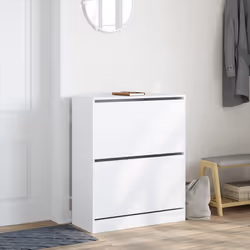 Scarpiera Bianca 80x34x96,5 cm in Legno Multistratocod mxl 134796 - Vista aggiuntiva 3