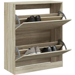 Scarpiera Rovere Sonoma 80x34x96,5 cm in Legno Multistrato Vidaxl Marrone
