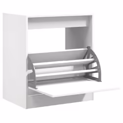 Scarpiera Bianca 60x42x69 cm in Legno Multistratocod mxl 110803 - Vista aggiuntiva 2