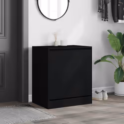 Scarpiera Nera 60x42x69 cm in Legno Multistratocod mxl 86820 - Vista aggiuntiva 3