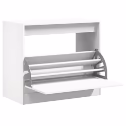 Scarpiera Bianca 80x42x69 cm in Legno Multistratocod mxl 134801 - Vista aggiuntiva 2