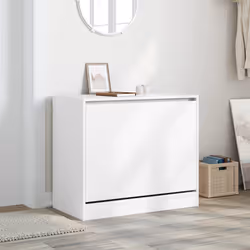 Scarpiera Bianca 80x42x69 cm in Legno Multistratocod mxl 134801 - Vista aggiuntiva 3