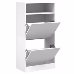 Scarpiera Bianca 60x34x116 cm in Legno Multistratocod mxl 134803 - Vista aggiuntiva 2