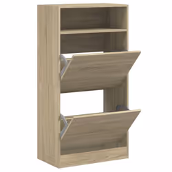 Scarpiera Rovere Sonoma 60x34x116 cm in Legno Multistratocod mxl 134804 - Vista aggiuntiva 2