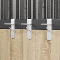Ganci per Secchio Portatili 3 pz Argento in Acciaio Vidaxl 870905
