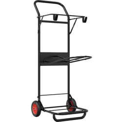 Carrello da Sella Pieghevole Nero in Acciaio vidaXL922754