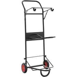 Vidaxl - Carrello da Sella Pieghevole Nero in Acciaio