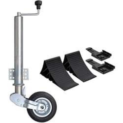 vidaXL Ruota Martinetto per Rimorchio 60 mm con Cunei per Ruote