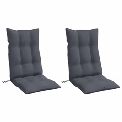 vidaXL Cuscini per Sedia Schienale Alto 2 pz Antracite Tessuto Oxford - Vista aggiuntiva 3