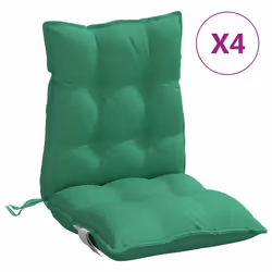 Cuscini per Sedia Schienale Basso 4 pz Verdi in Tessuto Oxfordcod mxl 90925 - Vista aggiuntiva 2