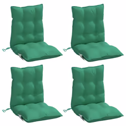 Cuscini per Sedia Schienale Basso 4 pz Verdi in Tessuto Oxfordcod mxl 90925 - Vista aggiuntiva 3