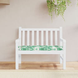 Cuscino Panca Giardino a Foglie 110x50x7 cm in Tessuto Oxford Vidaxl 94784