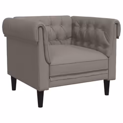 Poltrona Chesterfield Tortora in Tessutocod mxl 115518 - Vista aggiuntiva 2