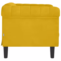VidaXL 372571 set di mobili per soggiorno Giallo Legno compensato, Legno - Vista aggiuntiva 5