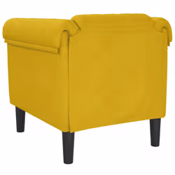 VidaXL 372571 set di mobili per soggiorno Giallo Legno compensato, Legno - Vista aggiuntiva 6
