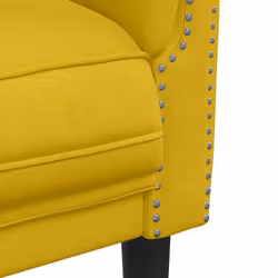 VidaXL 372571 set di mobili per soggiorno Giallo Legno compensato, Legno - Vista aggiuntiva 7