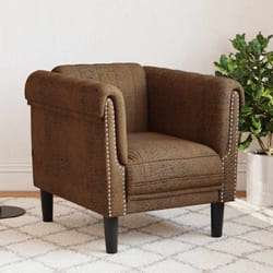 Vidaxl - Poltrona Marrone in Velluto 86902