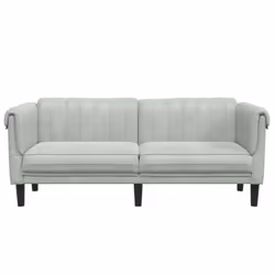 VidaXL 372575 divano 2 seduta(e) Grigio - Vista aggiuntiva 4
