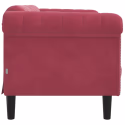 VidaXL 372579 divano 2 seduta(e) Rosso - Vista aggiuntiva 5