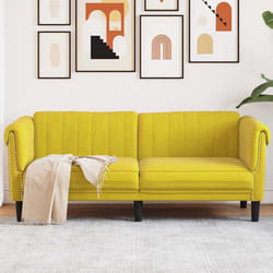 Divano a 2 Posti Giallo in Vellutocod mxl 115409