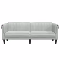 VidaXL 372585 divano 3 seduta(e) Grigio - Vista aggiuntiva 4