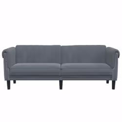 VidaXL 372586 divano 3 seduta(e) Grigio - Vista aggiuntiva 4