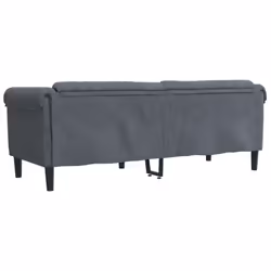 VidaXL 372586 divano 3 seduta(e) Grigio - Vista aggiuntiva 6