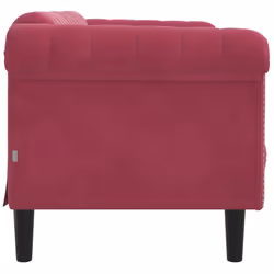 VidaXL 372589 divano 3 seduta(e) Rosso - Vista aggiuntiva 5