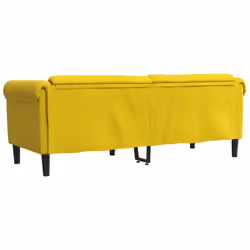 VidaXL 372591 divano 3 seduta(e) Giallo - Vista aggiuntiva 6
