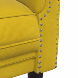 VidaXL 372591 divano 3 seduta(e) Giallo - Vista aggiuntiva 7