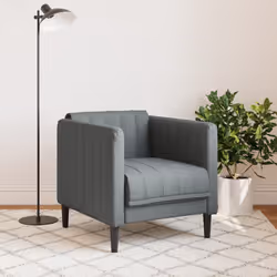 Poltrona Grigio Scuro in Tessutocod mxl 91521 - Vista aggiuntiva 3