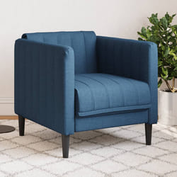 vidaXL Poltrona Blu in Tessuto