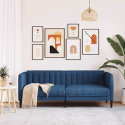 Divano a 2 Posti Blu in Tessutocod mxl 91468 - Vista aggiuntiva 3