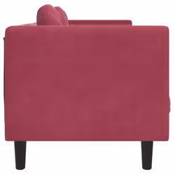 VidaXL 372646 divano 3 seduta(e) Rosso - Vista aggiuntiva 5