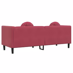 VidaXL 372646 divano 3 seduta(e) Rosso - Vista aggiuntiva 6