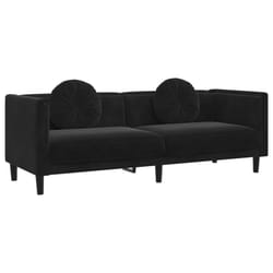VidaXL 372647 divano 3 seduta(e) Nero