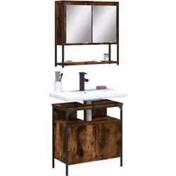 Questo pratico set di mobili da bagno, dotato di un ampio spazio di conservazione, è un complemento eccellente al vostro bagn ...