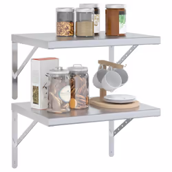 VidaXL 3214502 scaffale Acciaio inox Argento - Vista aggiuntiva 4