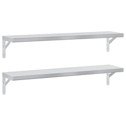 VidaXL 3214504 scaffale Acciaio inox Argento