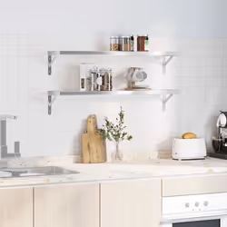 VidaXL 3214504 scaffale Acciaio inox Argento - Vista aggiuntiva 3