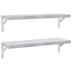 VidaXL 3214507 scaffale Acciaio inox Argento