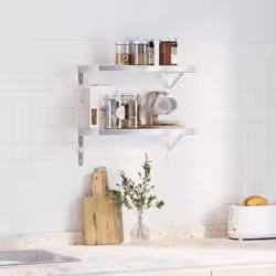 VidaXL 3214510 scaffale Acciaio inox Argento - Vista aggiuntiva 3