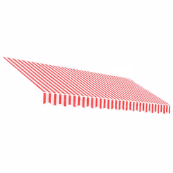 Tessuto di Ricambio per Tenda Strisce Rosse e Bianche 3,5x2,5 mcod mxl 115938 - Vista aggiuntiva 2