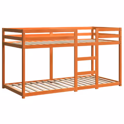 vidaXL Letto a Castello Marrone Cera 75x190 cm in Legno di Pino - Vista aggiuntiva 3