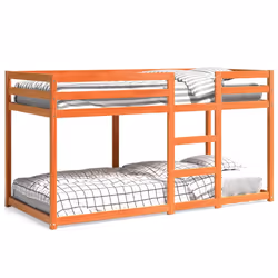 Letto a Castello Marrone Cera 90x200 cm in Legno di Pinocod mxl 116114 - Vista aggiuntiva 2